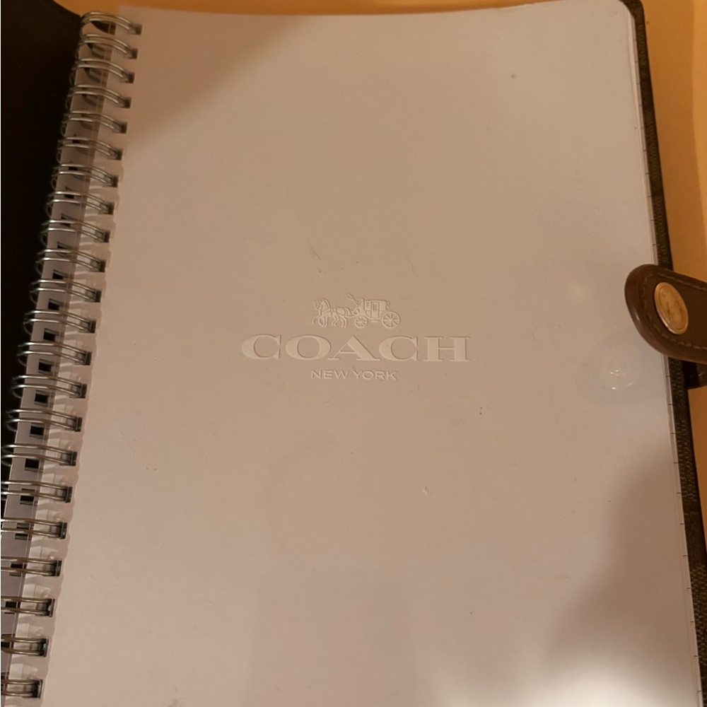 Coach Signature Canvas Notebook with Turtle Patch - Picture 4 of 4